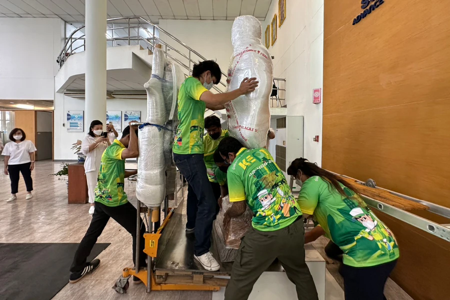 การขนย้ายรูปปั้น สิ่งของมีมูลค่าสูง